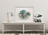 aqua coral wall art